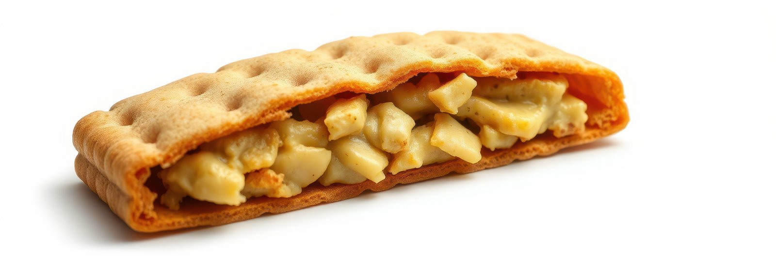 Tasty dessert featuring a crispy pastry filled with creamy banana filling and hints of cinnamon for a delightful treat
